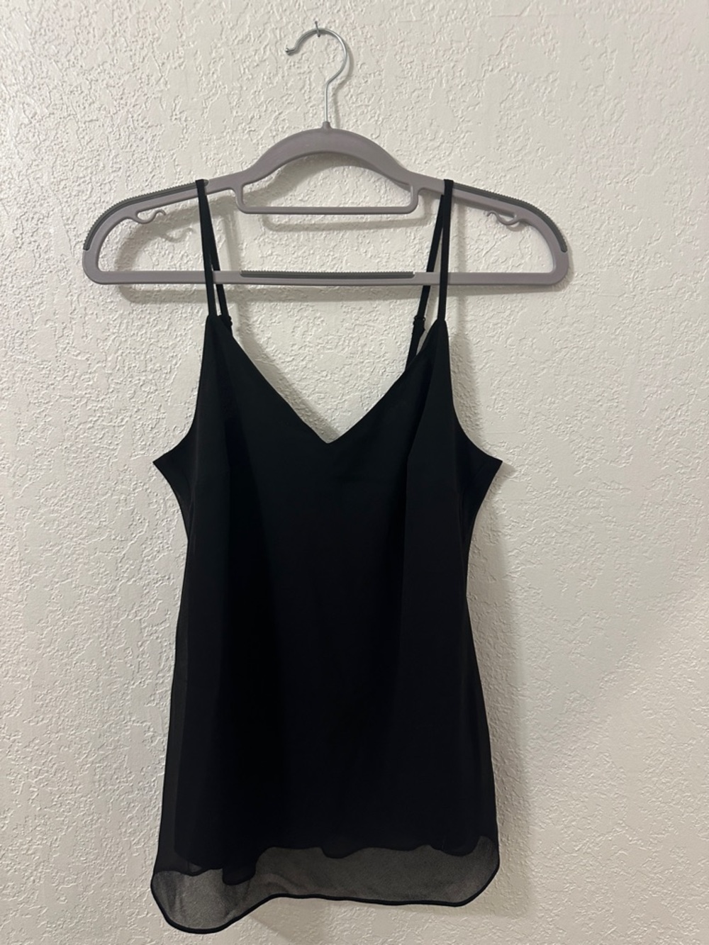 NWT Saks Fifth Avenue “If Only Studio” Black V-Neck Spaghetti Strap Camisole